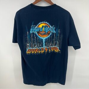 Hard Rock Cafe Washington D.C. Graphic Tee Navy Blue Unisex size Large